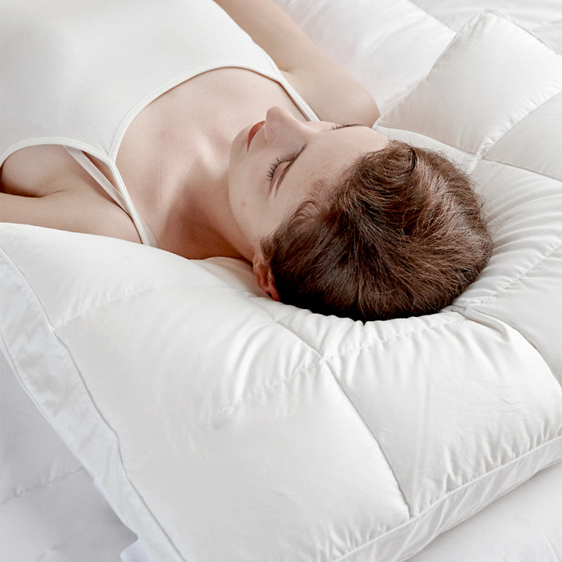 Adjustable Height Loft Goose Down Pillow